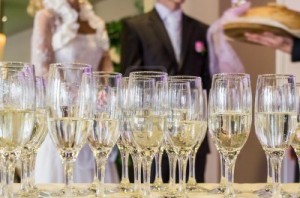 Sharing Champagne with family and friend
